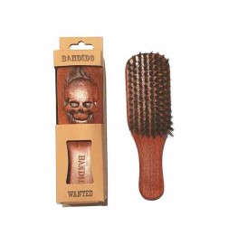 brosse cheveux homme en bois  BANDIDO