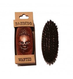 Brosse barbe de poche en bois BANDIDO